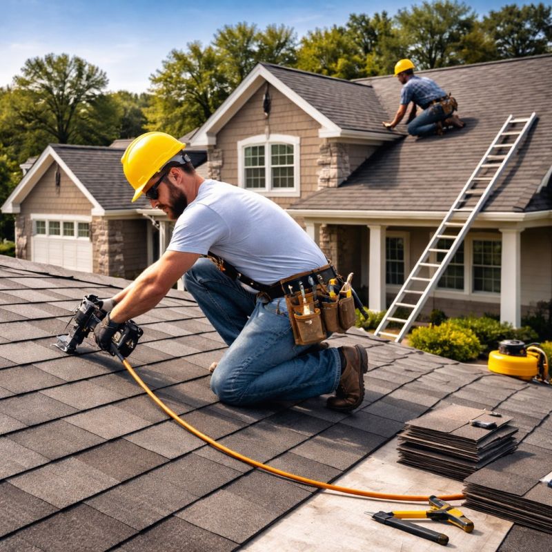 A Frame Roof Installation in Worcester, MA