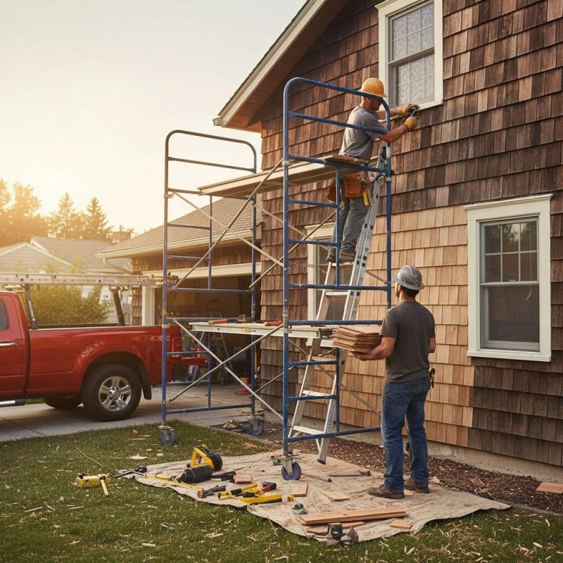 Wood Shake Siding Installation